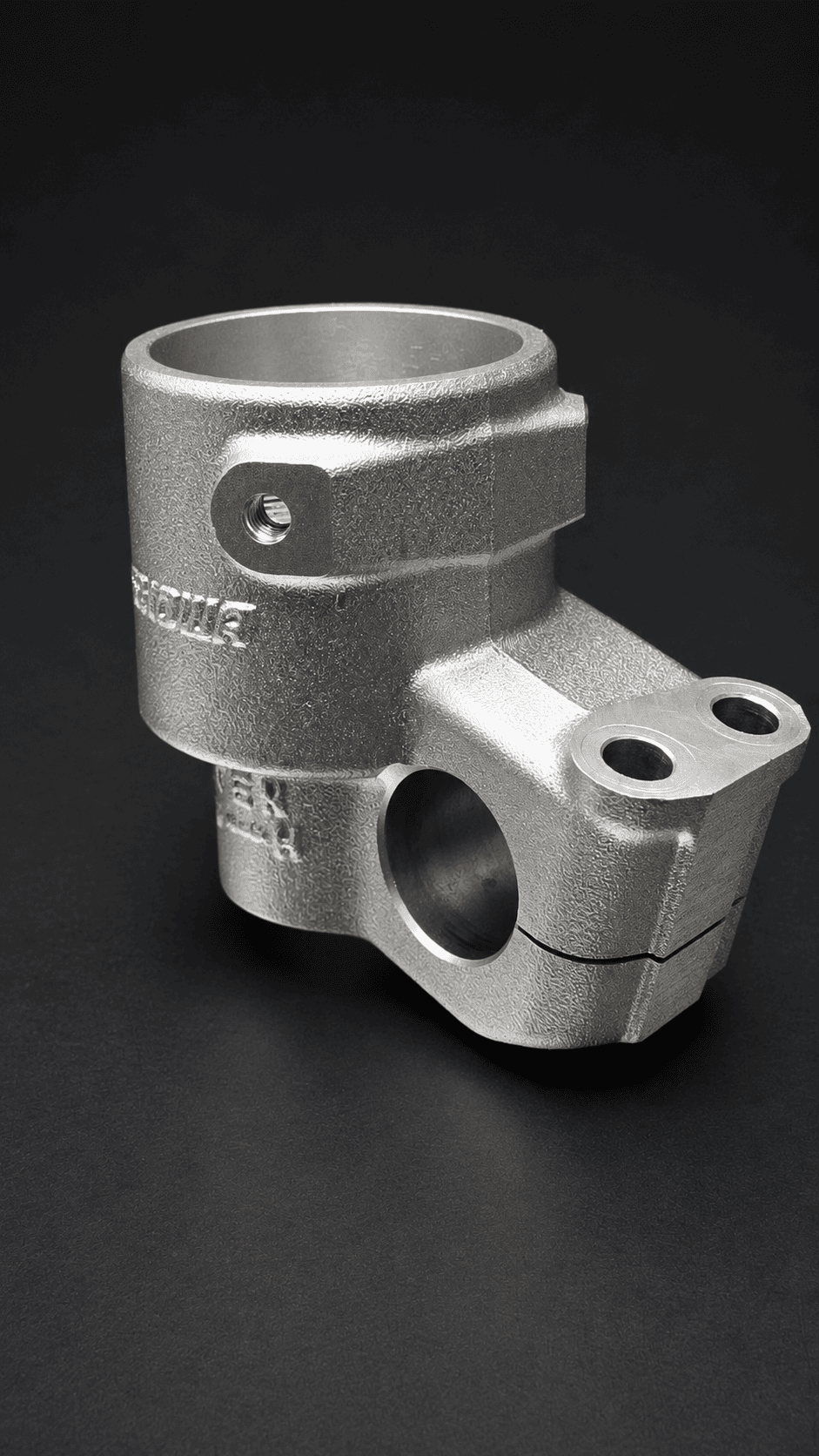 Vapor-honed motocross fork lower